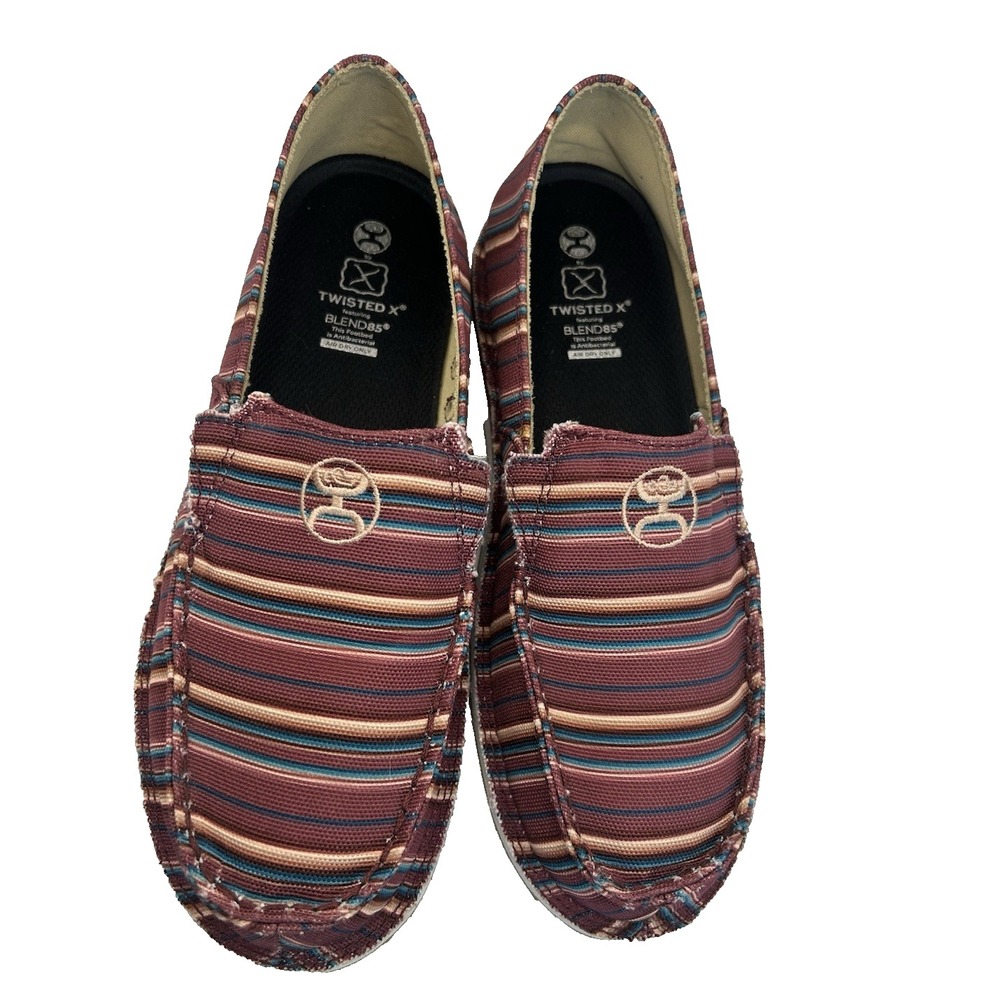 NWOT Twisted X Blends Hooey Slip-On Western Core Cowgirl Stripe Size 8 1/2 - Picture 2 of 11